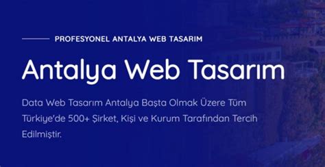 Web Tasarımı Antalya